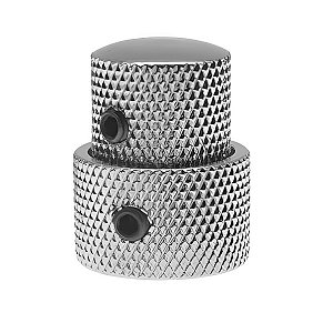 Knob RPC Concêntrico Metal Cromado Com Trava