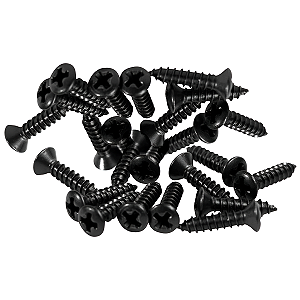 Kit 24 Parafusos Thida Aço Preto