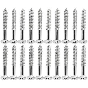 Kit 20 Parafusos Thida Fixação Garra De Tremolo Cromado