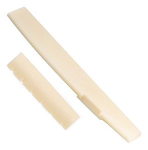 Rastilho e Pestana Thida Plástico Marfim Violão Aço