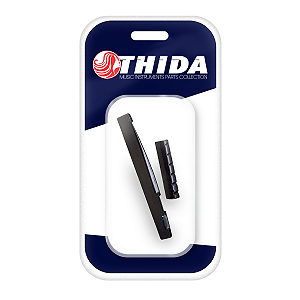 Rastilho e Pestana Thida Plástico Preto Violão Aço