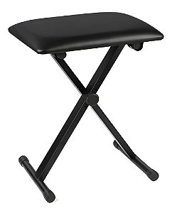 Banco Thida Acolchoado Com Regulagem Metal Preto