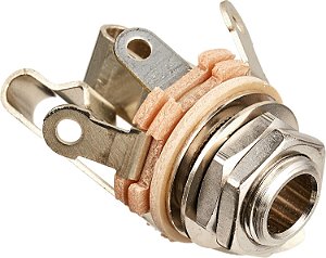 Jack P10 Estéreo Switchcraft Longo Duplo Níquel