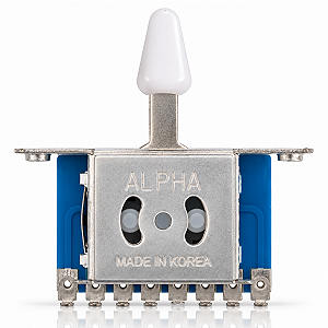 Chave Seletora Alpha 3 Posições Knob Branco