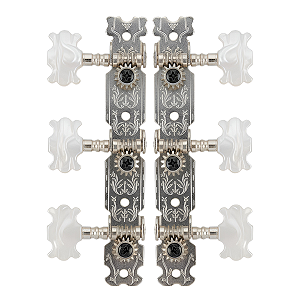 Jogo De Tarraxas RPC Cromada Violão Nylon Pino Grosso