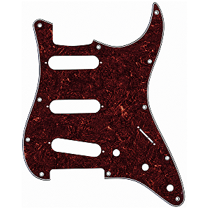 Escudo Red Tortoise Guitarra Strato 11 Furos 4 Camadas
