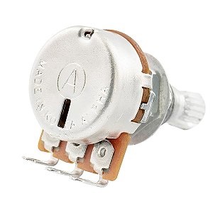 Potenciômetro Alpha Com Center Click Base Pequena Eixo Longo B50K