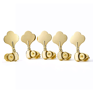 Tarraxas Thida Jazz Bass Vintage Engrenagem Aberta Dourada Para Contra Baixo 5 Cordas 4x1