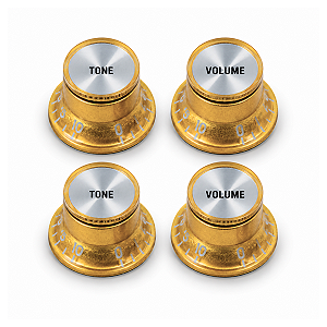 Knob Para Guitarra Les Paul Botões Tone e Volume Dourado