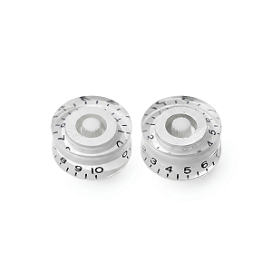 Kit Com 02 Knob Speed Control Para Guitarra Les Paul Transparente