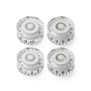 Kit Com 04 Knob Speed Control Para Guitarra Les Paul Transparente