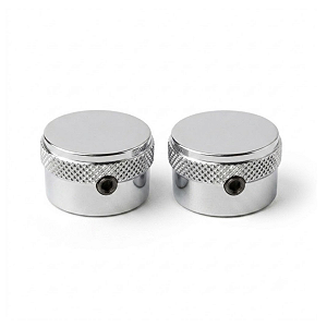 Kit Com 02 Knob Botão G Arrow Thida Cromado Para Guitarra Semiacústica 6mm