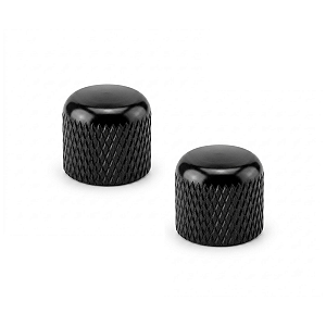 Kit Com 02 Knob De Pressão Thida Para Guitarra e Contra Baixo Preto