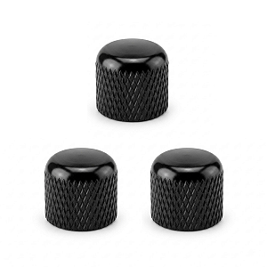 Kit Com 03 Knob De Pressão Thida Para Guitarra e Contra Baixo Preto