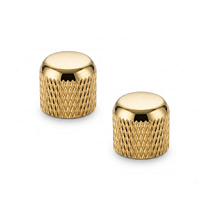Kit Com 02 Knob De Pressão Thida Para Guitarra e Contra Baixo Dourado