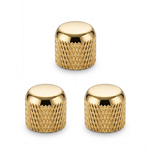 Kit Com 03 Knob De Pressão Thida Para Guitarra e Contra Baixo Dourado