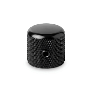 Knob Preto De Alumínio P/ Guitarra E Baixo Com Parafuso Padrão Imperial CTS 6,35mm