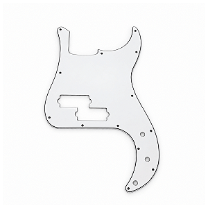 Escudo Para Contra baixo Precision Bass Branco 13 Furos 3 Camadas PVC
