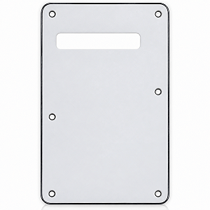 Escudo Traseiro/Backplate - Stratocaster - Branco - SSS - 3 Ply - 6 Furos - Thida