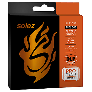 Jogo De Encordoamentos Para Guitarra Elétrica Solez 010  SLG10PT