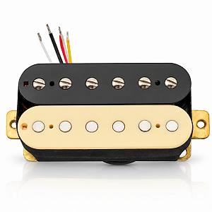 Captador Humbucker para Guitarra Alnico V 16K 52mm Zebra 4 Condutores
