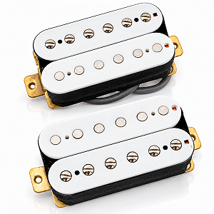 Kit 2 Captadores Humbucker Alnico V Para Guitarra Braço 7.2K Ponte 16K Branco