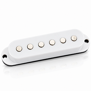 Captador Single Coil para Guitarra Stratocaster Ponte Alnico V 6.4K 52mm Branco