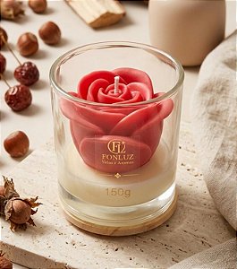 Vela Aromática Flor de Cerejeira 180g | Cera de Coco | Pavio de Algodão | Pote de Vidro