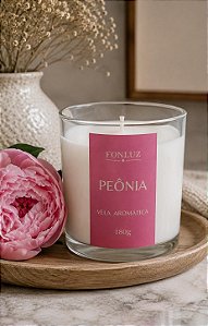 Vela Aromática 180g, Peonia.