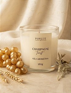 Vela Aromática 180g, Champagne Toast.