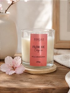 Vela Aromática 200g, Flor de Cerejeira.