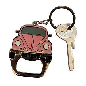 Chaveiro Fusca Rosa Volkswagen - Abridor De Garrafa