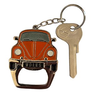 Chaveiro Fusca Laranja Volkswagen - Abridor De Garrafa