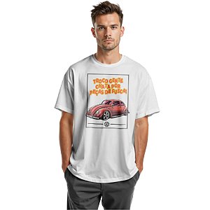 camiseta Troco Gente Chata Por Fusca