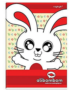 Caderno Alibombom 123x Com Capa Vermelho