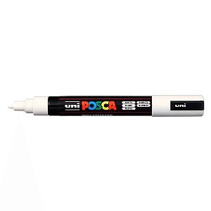 Caneta Posca Artística Branca 1.8 x 2.5mm Uni PC - 5M