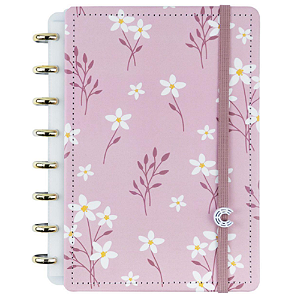 Caderno Inteligente Original A5 Pink Blossom By Sophia Martins 80 fls. 22cm x 15,5cm