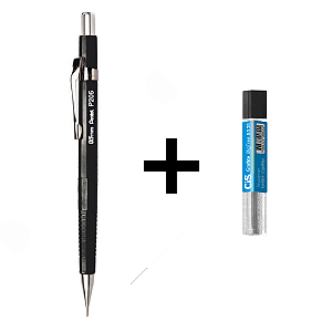 Lapiseira Técnica Pentel 0.5 mm + Grafite 0.5 mm 2B