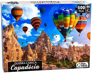 Quebra Cabeça 500 Peças Tema Capadócia - Pais e Filhos