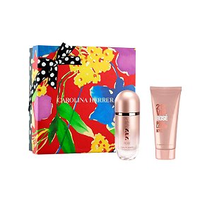 Kit 212 Vip Rosé Carolina Herrera Feminino EDP 80ml + Loção Corporal 100ml
