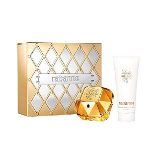 Kit Lady Million Paco Rabanne Feminino - Eau de Parfum 80ml + Loção Hidratante Corporal 100ml