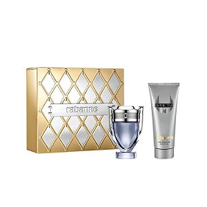 Kit Rabanne Invictus Masculino Eau de Toilette 50ml + Shower Gel 100ml
