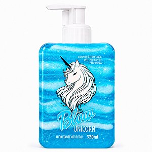 Hidratante Corporal Iluminador Blow Unicorn Gel, Creme e Glitter 320ml - Blow Girl