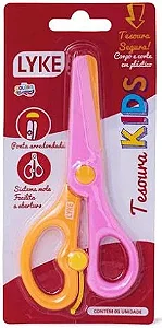 Tesoura Kids Lyke com visor- Tesoura Segura para Crianças