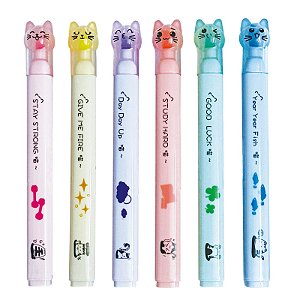 Caneta Estilizadas com Tema de Gato - Motivação e Criatividade