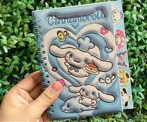 Caderneta de Adesivos e Anotações Sanrio Kuromi/ My Melody/ Pompompurim- Papelaria Fofa Kawaii
