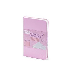Caderno pautado rosa LYKE