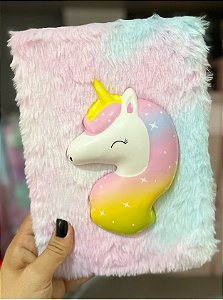 Caderno pelúcia Squishy