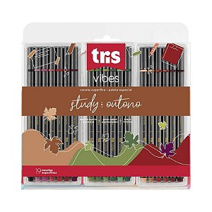 CANETA SUPER FINA TRIS VIBES OUT 18 CORES