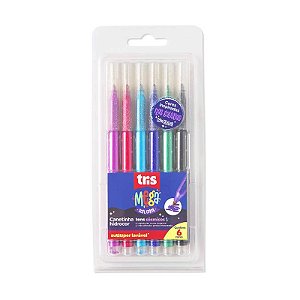 Canetinha hidro Color tons cósmicos gliter